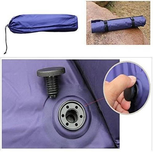 Self-Inflating Single Camping Sleeping Mat 182x58cm Thickness 3cm in Blue color