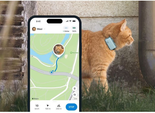 Tractive mini GPS Tracker Κολάρο Γάτας Πράσινο