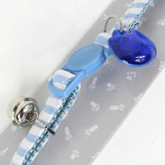 Hunter Cotton Stripes Cat Collar 18-32cm Blue