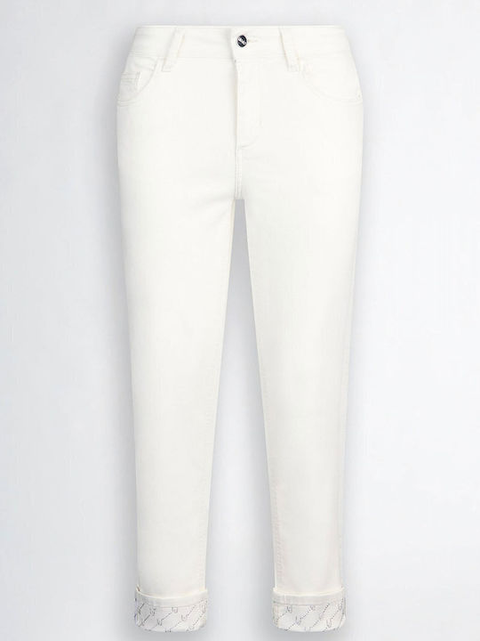Monroe Women's Jean Trousers in Skinny Fit White