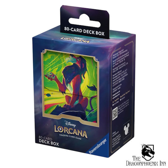 Disney Lorcana TCG Azurit-See-Narbe 80-Karten-Deckbox