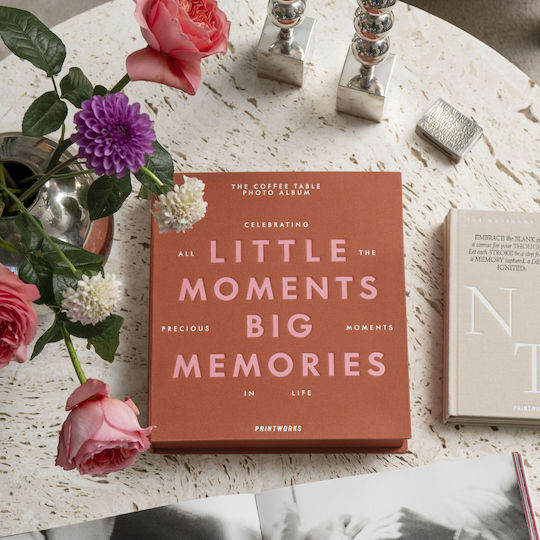 Printworks Άλμπουμ Little Moments Big Memories για 30 Φωτογραφίες Διαστάσεων 10x15εκ. Πορτοκαλί 10x15εκ.