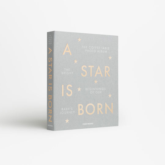 Printworks Album pentru copii A Star Is Born pentru 60 Albume foto Dimensiuni 10x15buc Gri 10x15buc