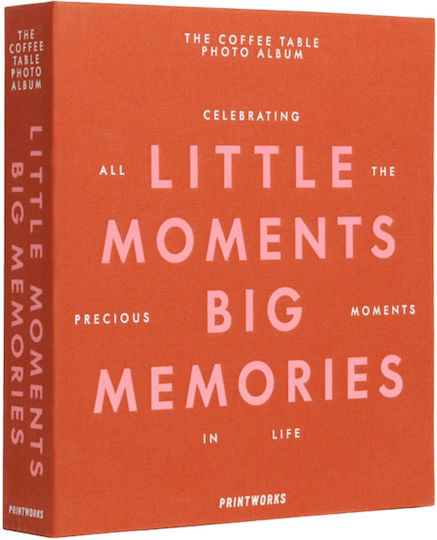Printworks Album Little Moments Big Memories pentru 30 Albume foto Dimensiuni 10x15buc Portocaliu 10x15buc