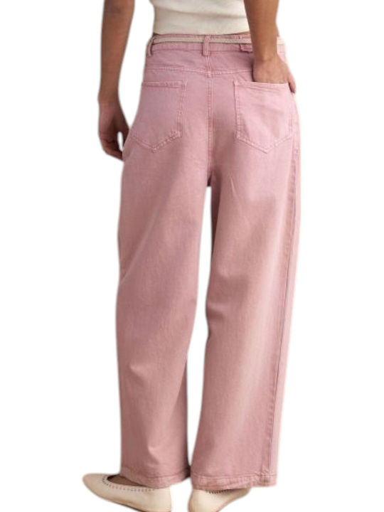 Attrattivo Women's Fabric Trousers Pink