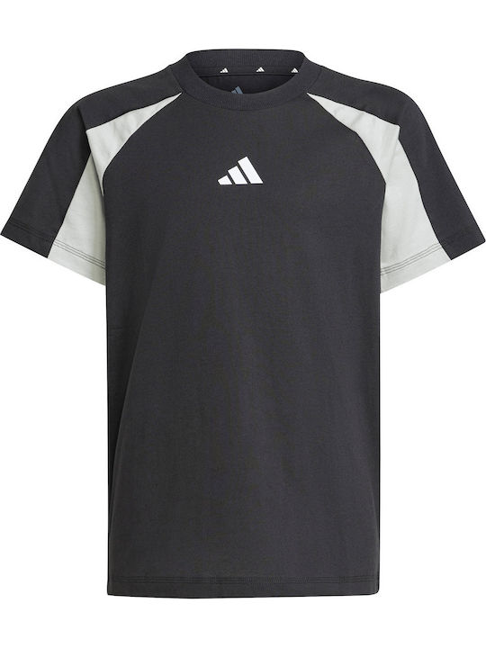Kids' T-shirt Black Seasonal Essentials Colorblock