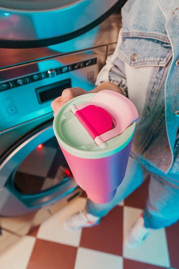 Kambukka Чаша Термос Неръждаема Стомана 950ml Thermal Mug Телескопична Сламка Bubblegum Mint с Сламка