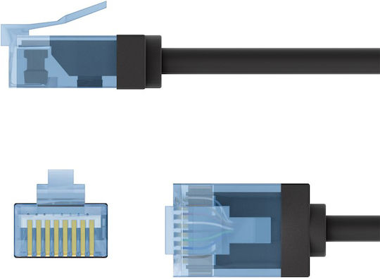 Goobay U/UTP Cat.6a (Gigabit) Network Ethernet Cable 0.25m Black