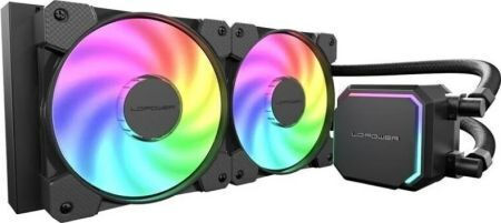 LC-Power Jet Flow Sisteme De Răcire Cu Apă AIO CPU Cu 2 Ventilatoare 140mm Și Iluminare ARGB