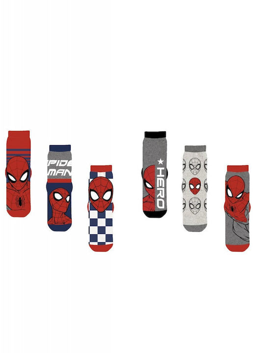 Spiderman Șosete pentru Copii Multicolore 6 Perechi