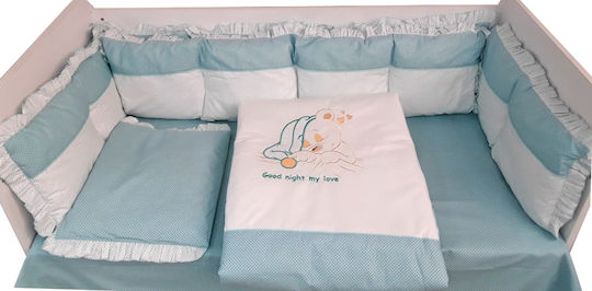 Beboulino Baby Crib Bedding Set Sweet Sleep 8pcs Green