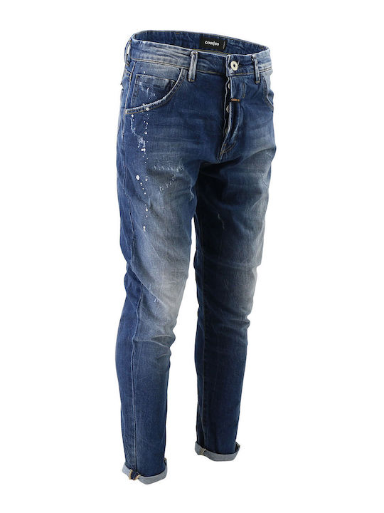 Pantaloni Jeans pentru Bărbați Elastic Blue