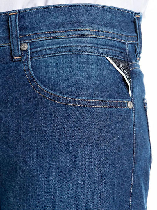 Grover Men's Jeans Pants Elastic with Regular Fit Medium Blue Denim