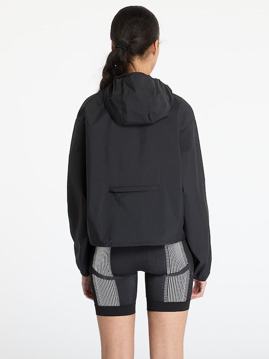 Women's Short Sports Jacket for Spring or Autumn Black