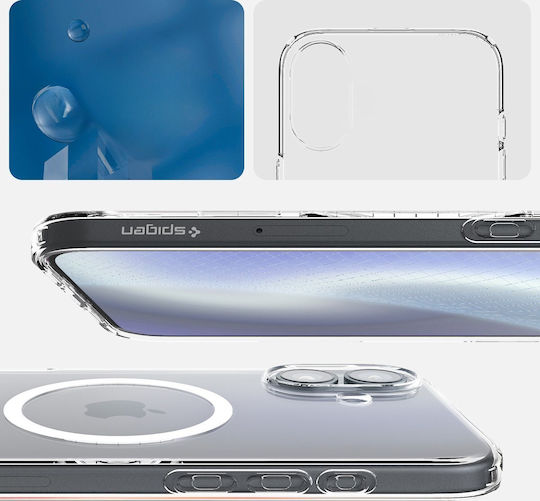 Spigen Crystal Flex Umschlag Rückseite Silikon Transparent (iPhone 16)
