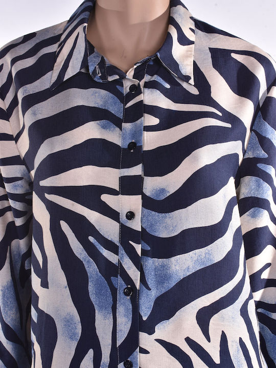 Women's Long Sleeve Shirt Blue