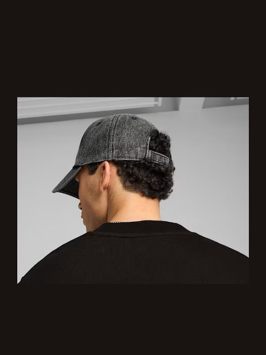 Puma Wardrobe Essentials Metal Dad Cap Unisex Καπέλο Cotton Black 025968-01