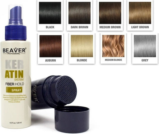 Beaver Лосион за коса Hair Fibers Hold Spray за Изглаждане с Кератин 120ml