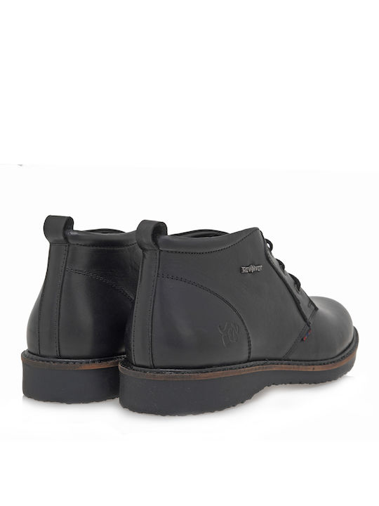 Leder Schwarz Herrenstiefel