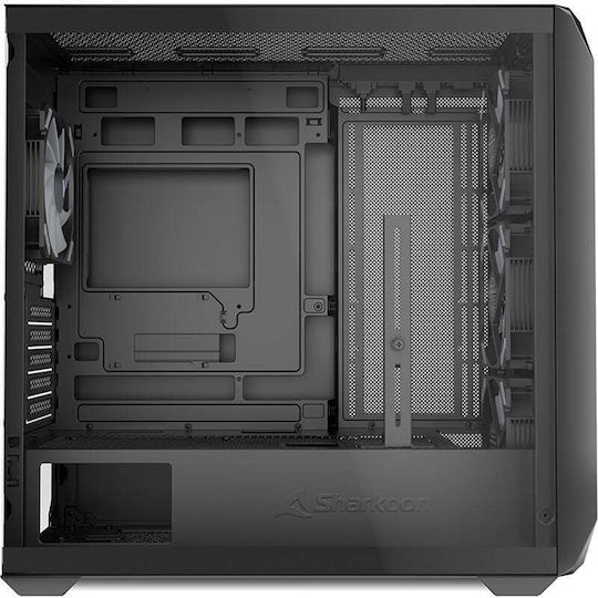 Sharkoon MK3 RGB Gaming Micro Tower Computer Case with Side Window Black