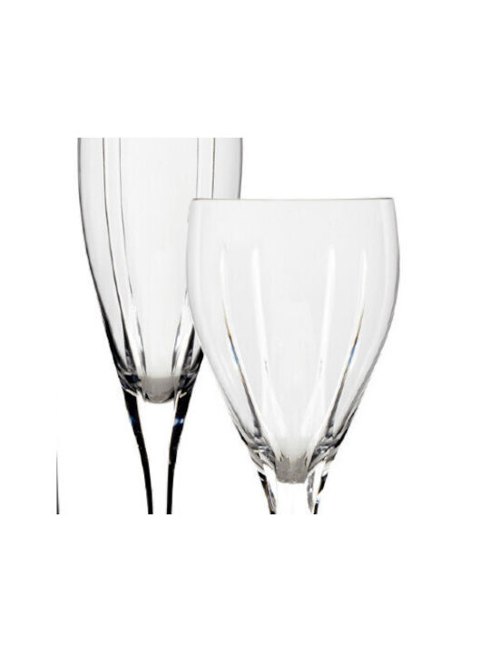 Rona Set of Glasses for White and Red Wine made of Crystal Stemmed 30pcs