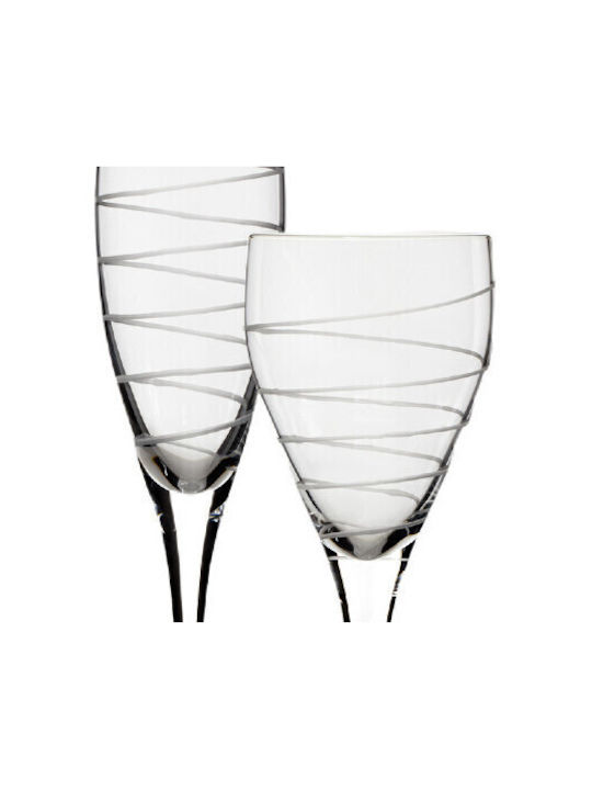 Rona Set of Glasses for White and Red Wine made of Crystal Stemmed 30pcs