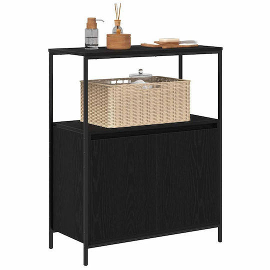 vidaXL Cabinet de baie L76.5xA35xÎ95cm Negru