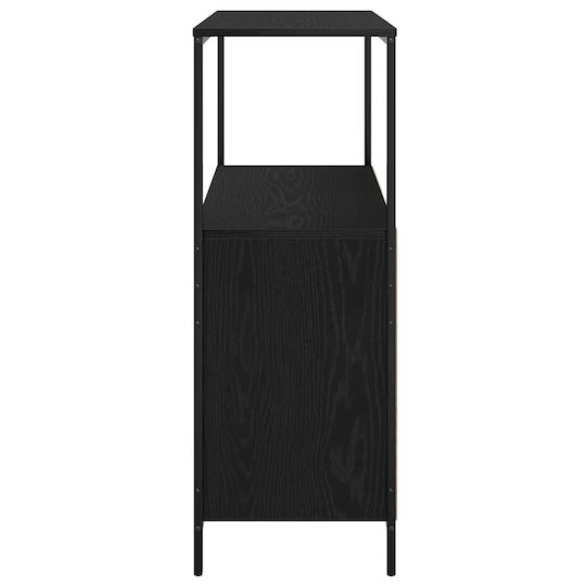 vidaXL Cabinet de baie L76.5xA35xÎ95cm Negru