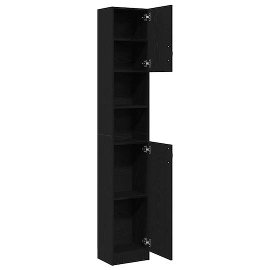vidaXL Στήλη Μπάνιου Δαπέδου Μ32xΒ25.5xΥ190cm Δρυς