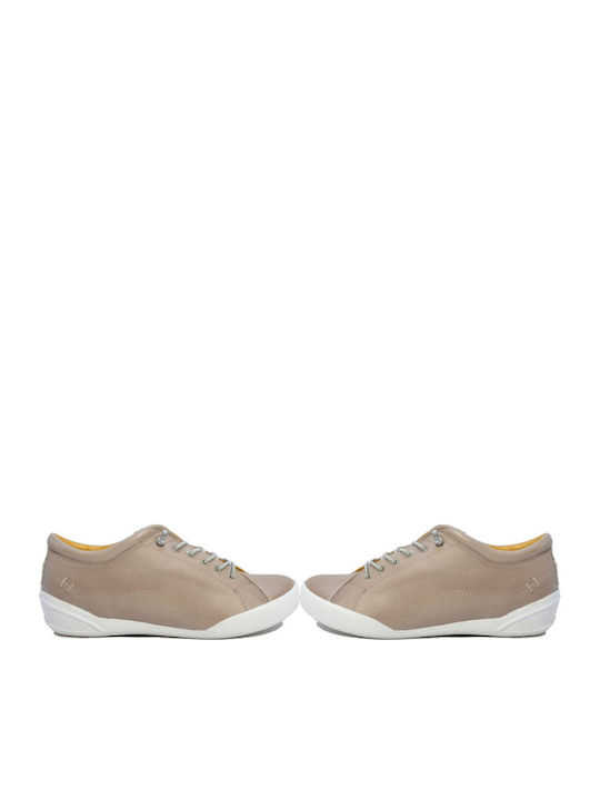18403 Γυναικεία Ανατομικά Sneakers Μπεζ