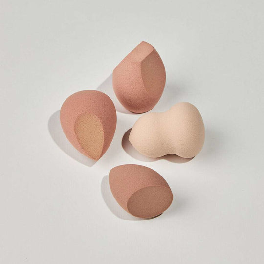 Dust+Cream Set mit Make-up-Schwämmen 4Stück