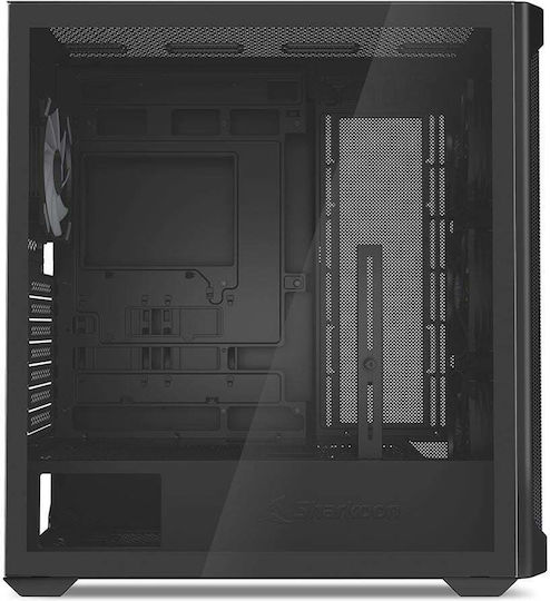 Sharkoon AK4W RGB Strip Gaming Midi Tower Κουτί Υπολογιστή με Πλαϊνό Παράθυρο Μαύρο