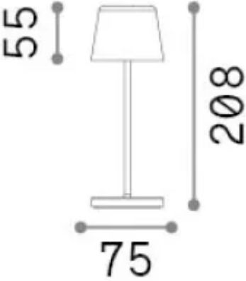 Ideal Lux Tischplatte Solarleuchte 2.5W 190lm IP65 7.5cmx20.8cmcm