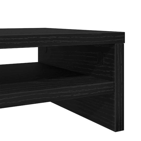 vidaXL Desktop Stand Monitor Black Oak (862419)