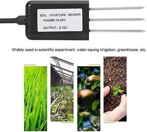 Abs 0-10v 2-in-1 Soil Temperature Humidity Sensor Soil Moisture Sensor Transmitter