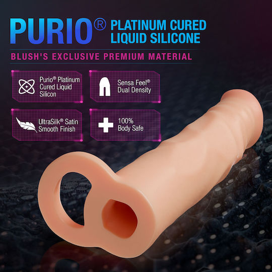 Blush Plus Προέκταση Πέους Ροζ 11.4cm