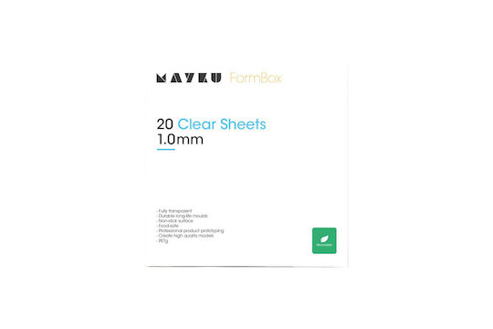 Mayku Formbox Clear Sheets 1.0mm 20 Pack