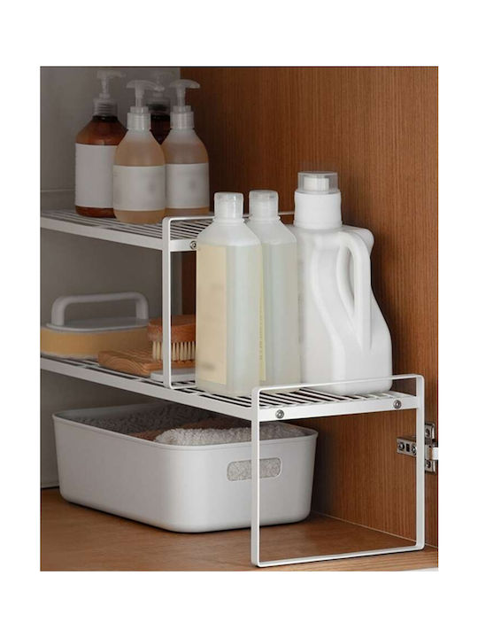 Metal Kitchen Cupboard Shelf 52.5x20.5x15.5cm Blue