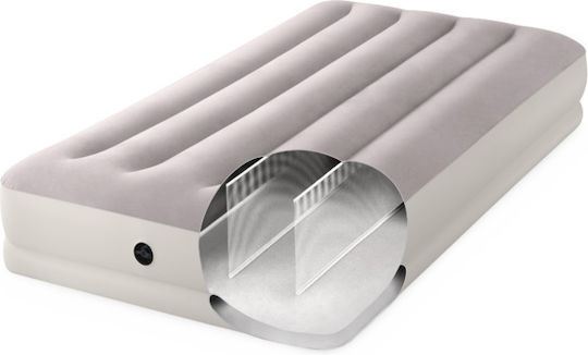 Intex Inflatable Single Sleeping Mattress Prestige 191x99x30cm Grey