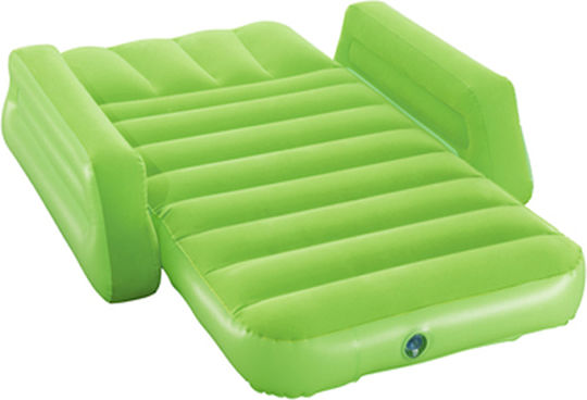 Bestway Inflatable Sleeping Mattress Child Single with Built-in Pump 145x76x18εκ. Green