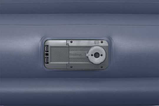Bestway Double Camping Air Mattress With Integrated Electric Pump 203x152x51cm Blue