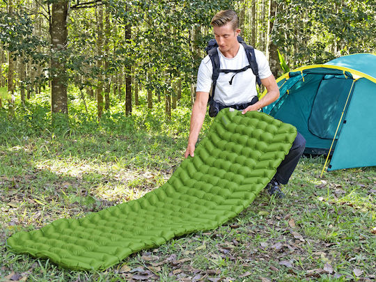 Bestway Single Camping Sleeping Mat 188x58.5cm Thickness 6.5cm in Green color