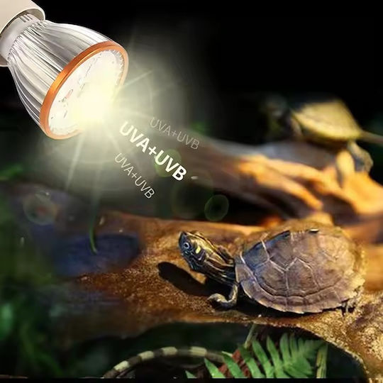 LED Heat Lamp UVA+UVB 5 Reptile Turtle Lighting Thick Thread 3W