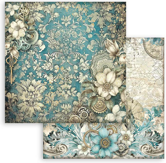 Scrapbooking Papers 10pcs 30.5×30.5cm Stamperia Maxi Background Sir Vagabond In Fantasy World