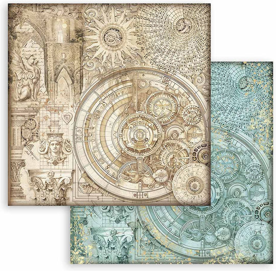 Scrapbooking Papers 10pcs 30.5×30.5cm Stamperia Maxi Background Sir Vagabond In Fantasy World