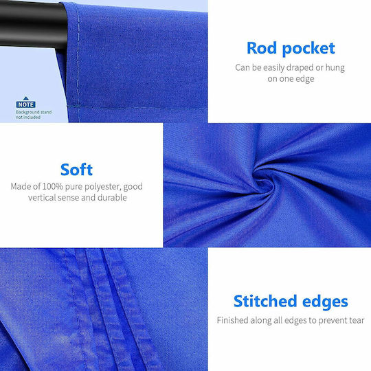 Neewer Collapsible Backdrop Background-blue 1.8 X 2.8m 10084197