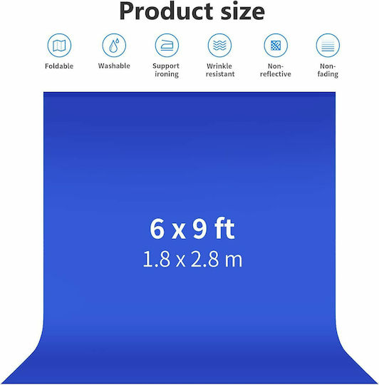Neewer Collapsible Backdrop Background-blue 1.8 X 2.8m 10084197