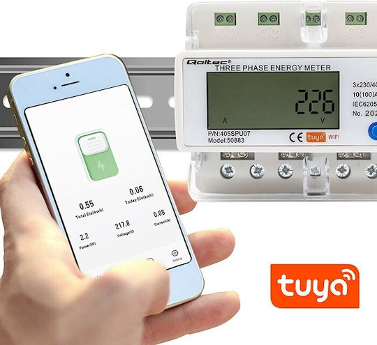 Qoltec Qoltec Elektrische Messgerät Für Elektrischen Schiene Tuya 50883