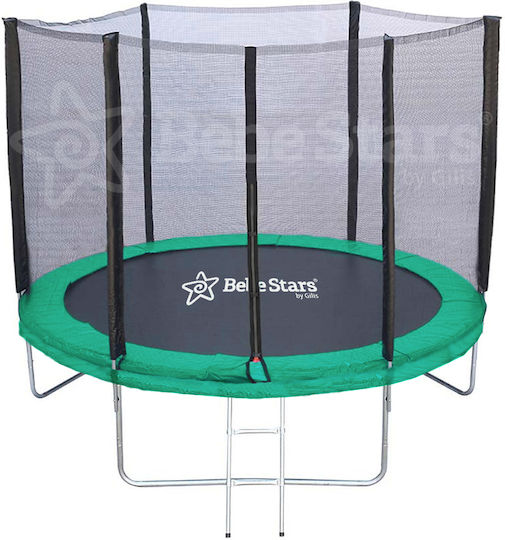 Bebe Stars Outdoor Trampoline 245cm with Net & Ladder