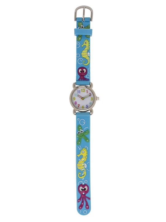 ArteLibre Ceas analogic pentru copii cu curea din cauciuc/plastic Multicolor Diferite modele/sortimente de modele) 1 buc